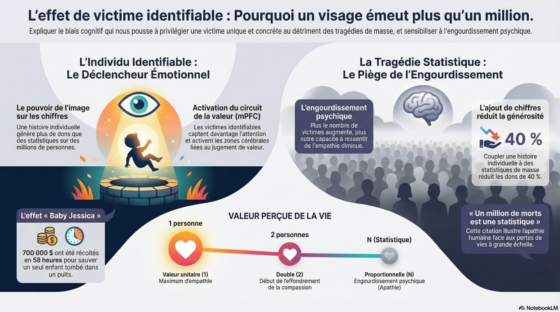 L'effet de victime identifiable